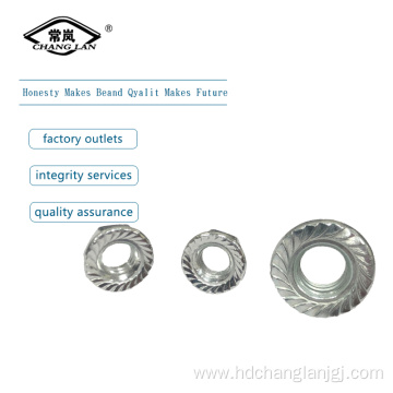 zinc plated  flange nut din6927 din6923